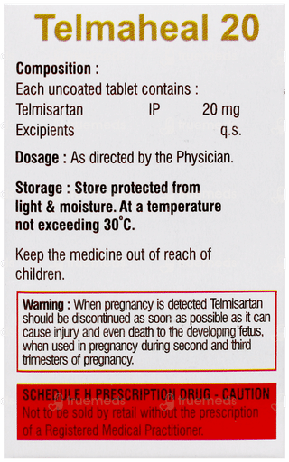Telmaheal 20 Tablet 15